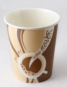 Стакан одноразовый бумажный 250 мл КРАФТ Coffee Flavor ЭПЦ