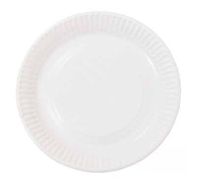 Тарелка картонная d230 БЕЛАЯ рифленая мелованная Тарелка картонная d230 БЕЛАЯ рифленая мелованная