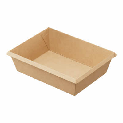 Контейнер-бумажный-500-мл-160х120х45-прямоуг-крафт-крафт-без-крышки