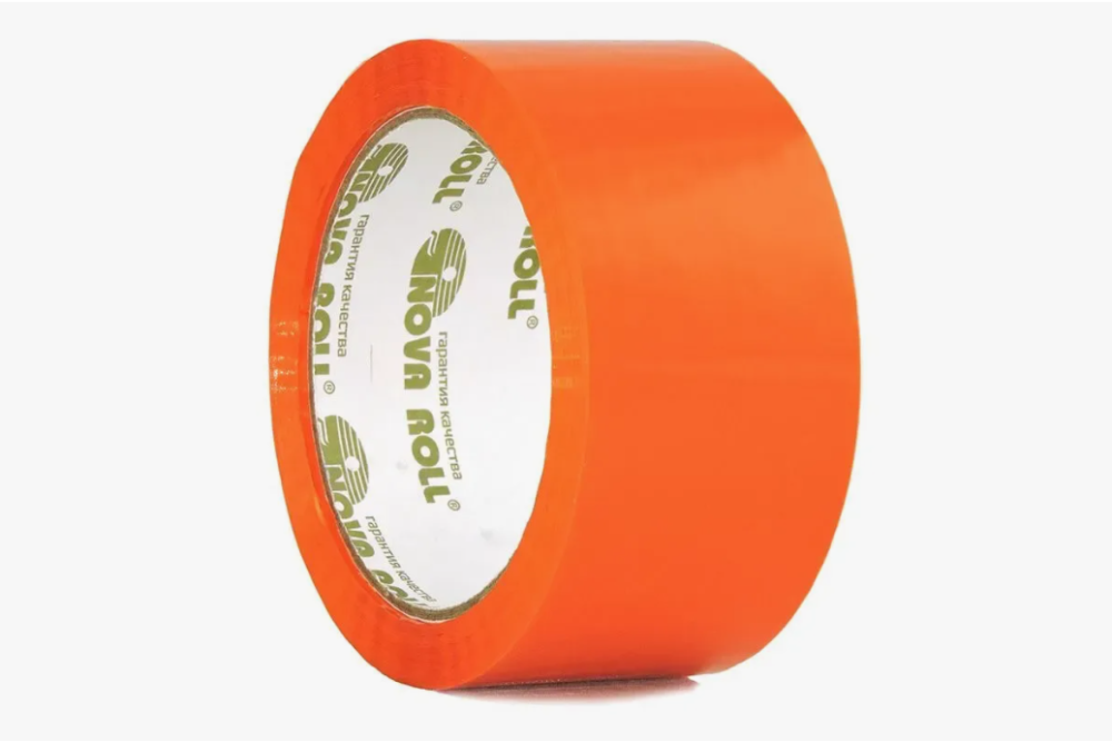 Клейкая лента оранжевая