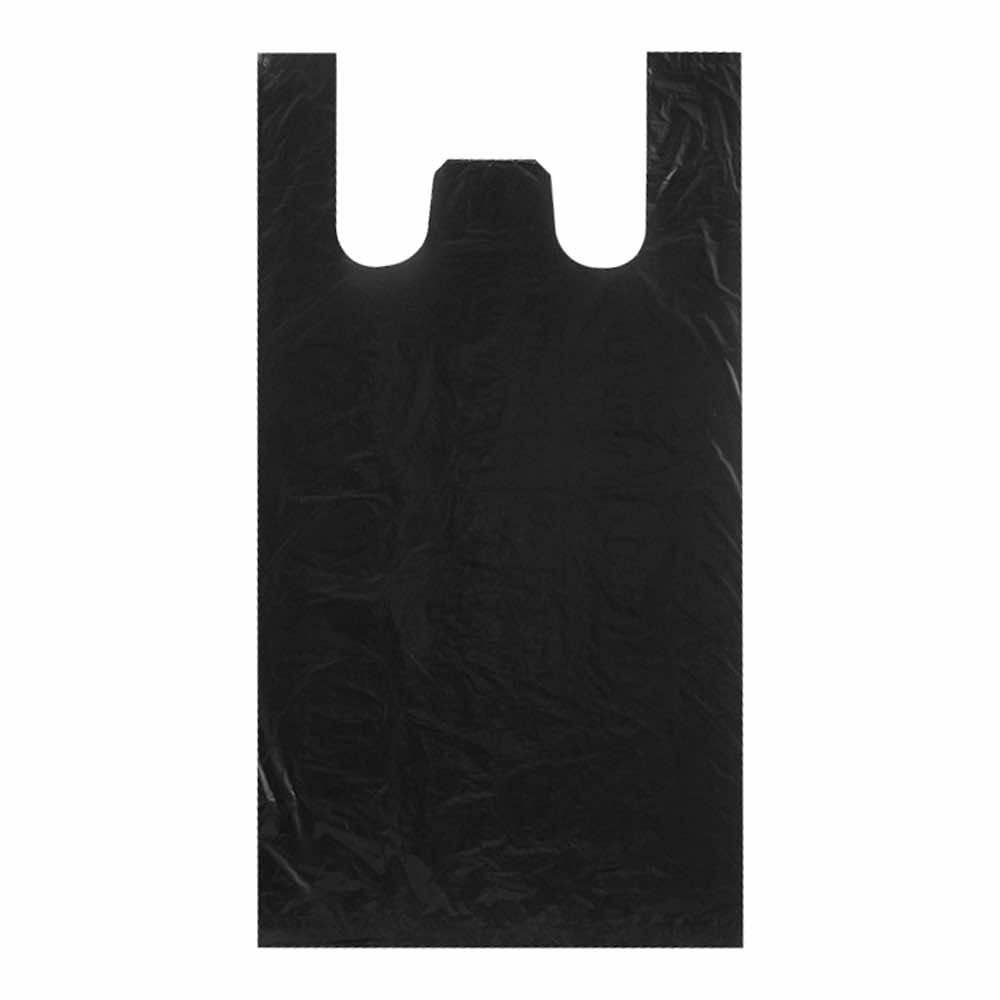 Пакет-майка ПНД 30+12х55=25 черная